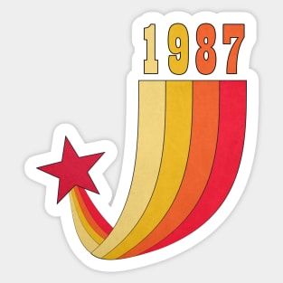 Vintage 1987 Sticker